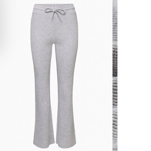 Aritzia Pants - ARITZIA Sunday Best Baby Thermal Waffle SweatPants Joggers - Size XS Grey/Blue